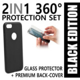360-Grad PROTECTION SET BLACK für Samsung A525 Galaxy A52| A526 Galaxy A52 5G| A528 Galaxy A52s 5G