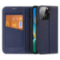 Dux Ducis Skin X2 Flip Cover blau für Apple iPhone 14 Pro