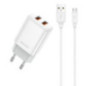 POWER-ADAPTER+CABLE HOME microUSB 12W  JELLICO EU02