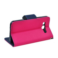 FLIP BOOK CASE FANCY DIARY pink/navyblau für Samsung Galaxy S23