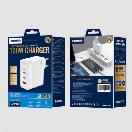 CHARGER USB-C 100W JELLICO C118