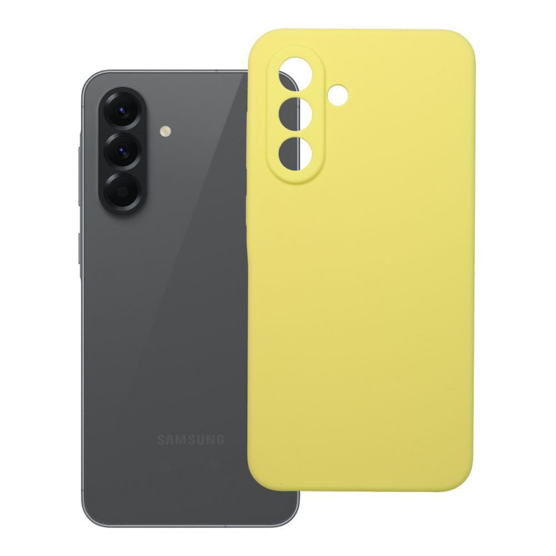 Case for Samsung A56 5G Silicone 2mm (camera protection) yellow Case for Samsung A56 5G Silicone 2mm (camera protection) yellow