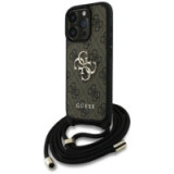 GUESS case for IPHONE 16 Pro Max GUHCP16XP4GMGCRW (CBDY PU 4G Big Logo W/Cord Strap) brown