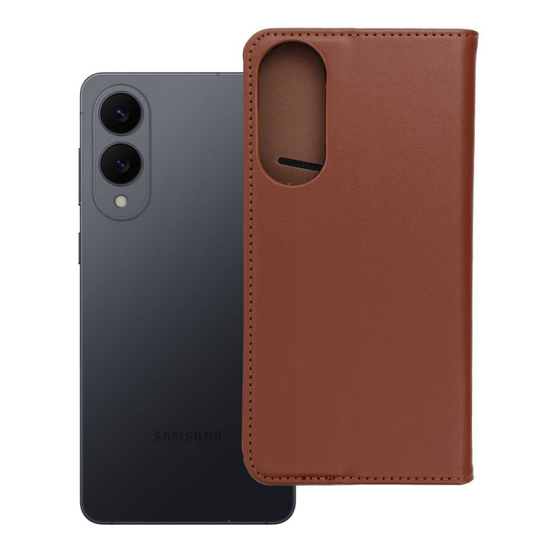 SMART PRO Book leather case for SAMSUNG S25 Edge brown