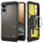 SPIGEN case TOUGH ARMOR compatible with MagSafe for SAMSUNG S25 Edge gunmetal