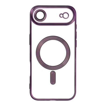 Case for iPhone 17 AIR Electro Mag Cover compatible with MagSafe purple