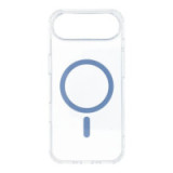 Case for iPhone 17 AIR Drop Glue Colorful Ring Mag Cover compatible with MagSafe light blue