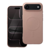 Case for iPhone 17 AIR Silicone Mag Cover compatible with MagSafe (big hole) pink