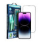 5D Full Glue Tempered Glass for iPhone 15 Pro black + applicator