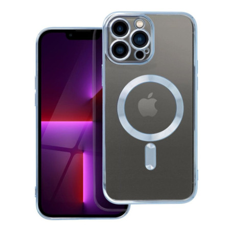 Case for iPhone 13 PRO MAX Electro Mag Cover compatible with MagSafe blue