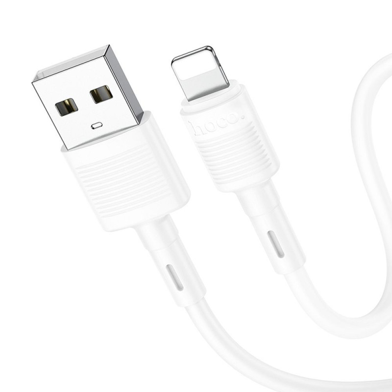 Cable USB A to Lightning Hoco 2,4A 1 m X83 white