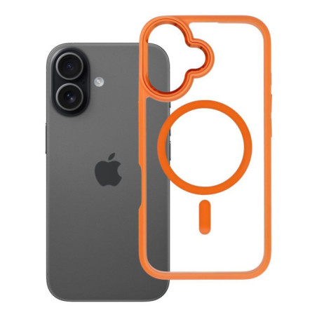 ROAR case MAG BUMPER compatible with MagSafe for IPHONE 16 orange