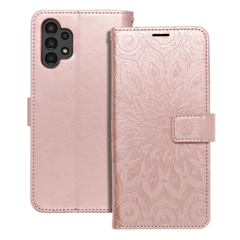 MEZZO Book case for SAMSUNG A13 4G mandala rose gold MEZZO Book case for SAMSUNG A13 4G mandala rose gold