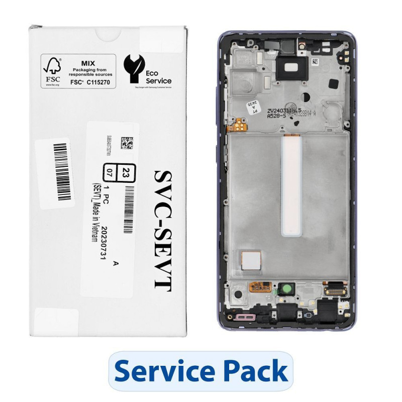 ServicePack LCD Display SAMSUNG A52S 5G A528B GH82-26861C Purple ServicePack LCD Display SAMSUNG A52S 5G A528B GH82-26861C Purple