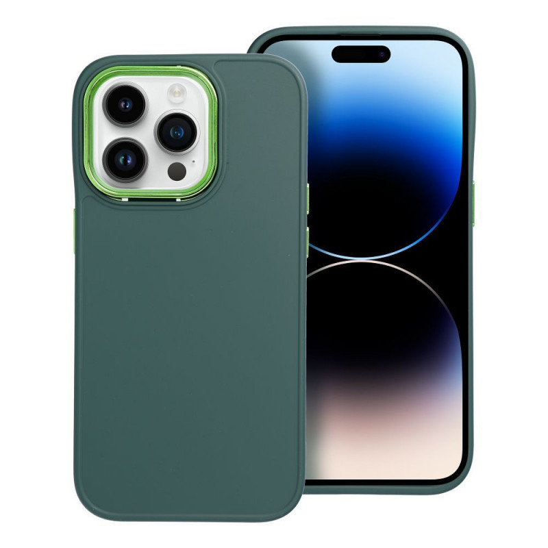 BACK-CASE FRAMED green für APPLE iPhone 14 Pro