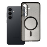 Case for Samsung S26 Clear Mag Cover compatible with MagSafe (STR / CAMERA PROTECTION) black glitter