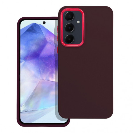 BACK-CASE FRAMED purple für SAMSUNG Galaxy A55 5G