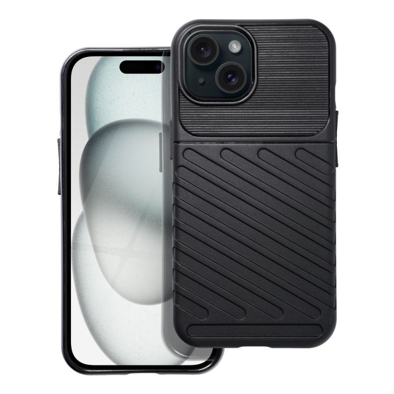 BACK-CASE Thunder Armor schwarz für APPLE iPhone 15