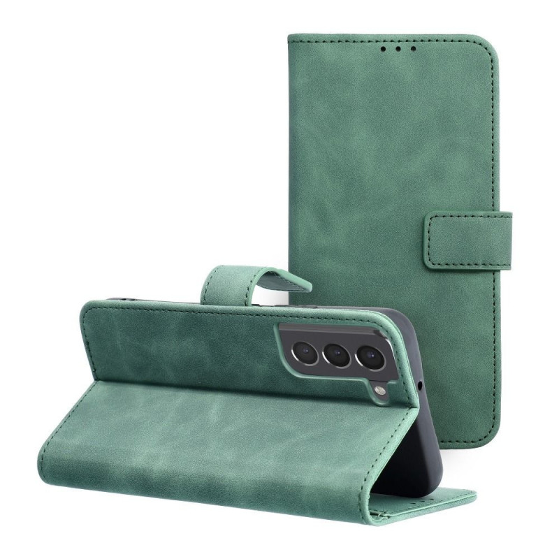 Flip case for Samsung A13 4G Tender Book green