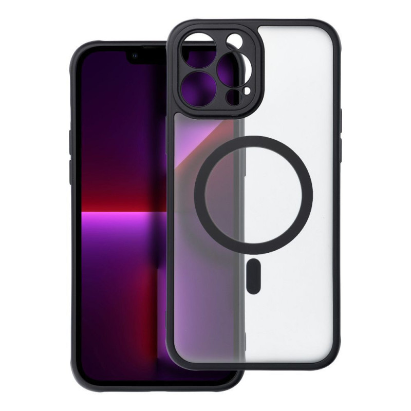 Case for iPhone 13 PRO MAX Full Matte Mag Cover compatible with MagSafe black Case for iPhone 13 PRO MAX Full Matte Mag Cover compatible with MagSafe black