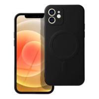 Case for iPhone 12 Silicone Mag Cover compatible with MagSafe black