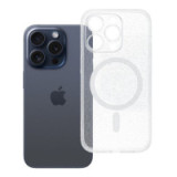 Case for iPhone 14 PRO Clear Mag Cover (STR / CAMERA PROTECTION) compatible with MagSafe transparent glitter