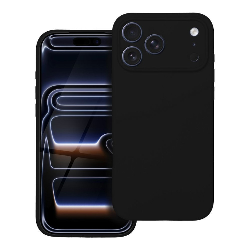 Case for iPhone 17 Pro Max / 18 Pro Max (low camera edge) Silicone 2mm (camera protection) compatible with MagSafe black Case for iPhone 17 Pro Max / 18 Pro Max (low camera edge) Silicone 2mm (camera protection) compatible with MagSafe black