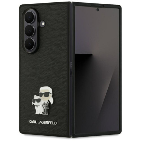 KARL LAGERFELD case for SAMSUNG Z Fold7 KLHCZFD7SAPKCNPK (Saffiano KC PIN) black