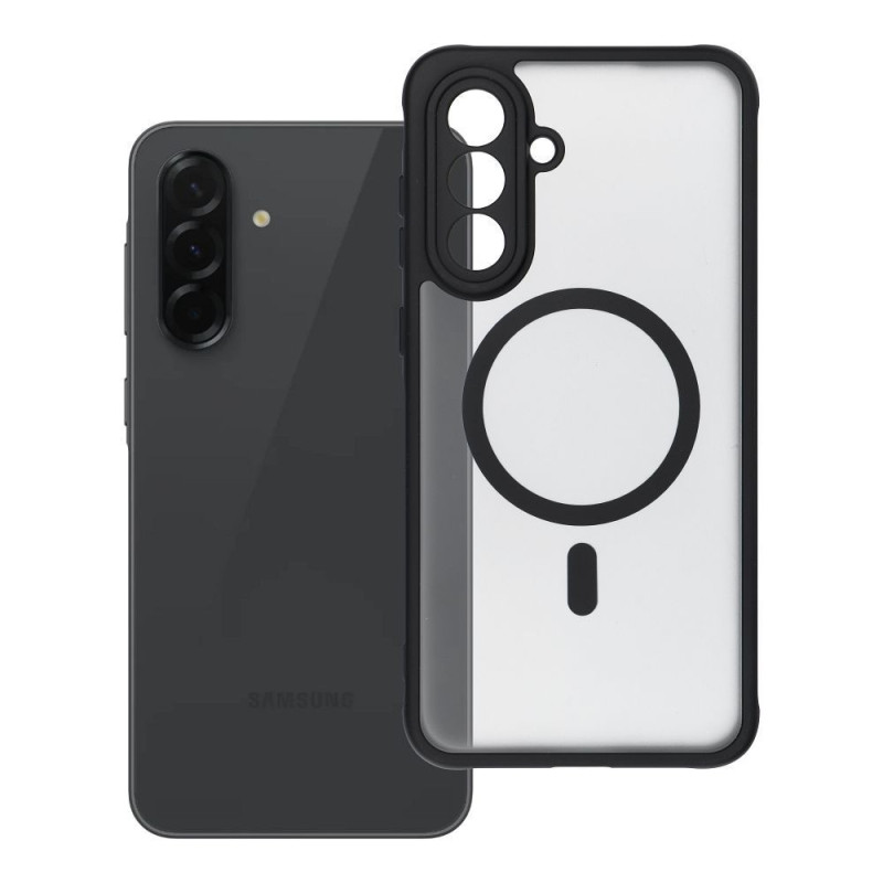 Case for Samsung A36 Full Matte Mag Cover compatible with MagSafe black Case for Samsung A36 Full Matte Mag Cover compatible with MagSafe black