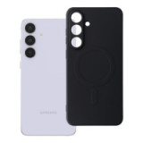 Case for Samsung S25 FE Silicone Mag Cover compatible with MagSafe black