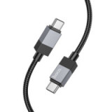 Cable USB C to USB C Hoco 3A 60W 1 m X110 black