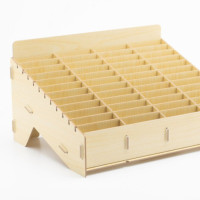 Wooden Storage for 48 Smartphones