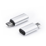 Adapter Typ C (female) to Micro USB (male) silver