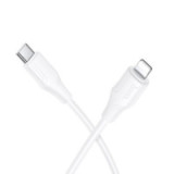 Silicone Cable USB C to Lightning Hoco 27W 1 m X124 white