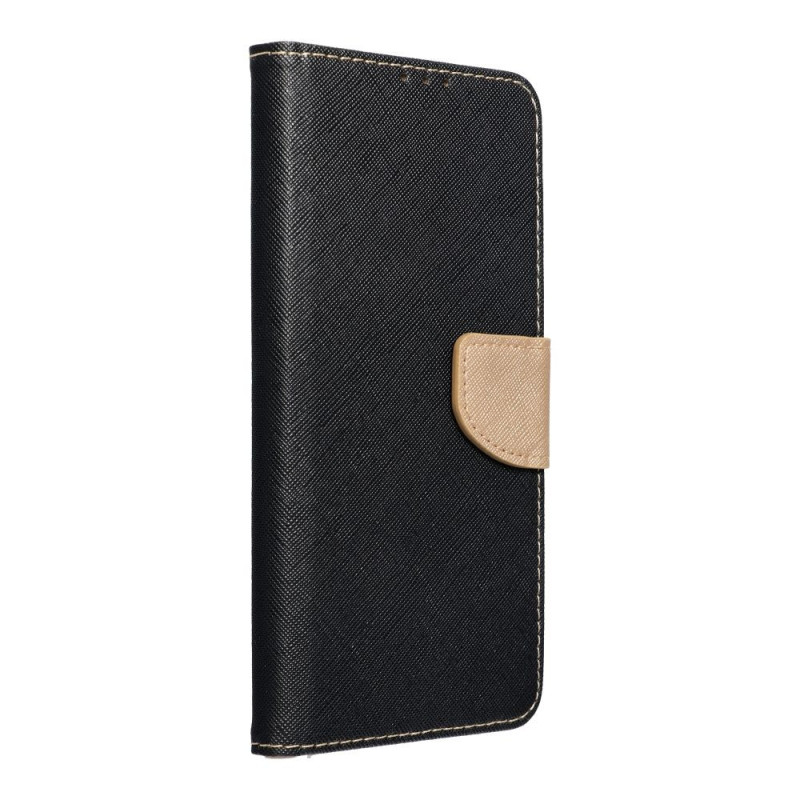 FANCY Book case for SAMSUNG A57 black / gold FANCY Book case for SAMSUNG A57 black / gold