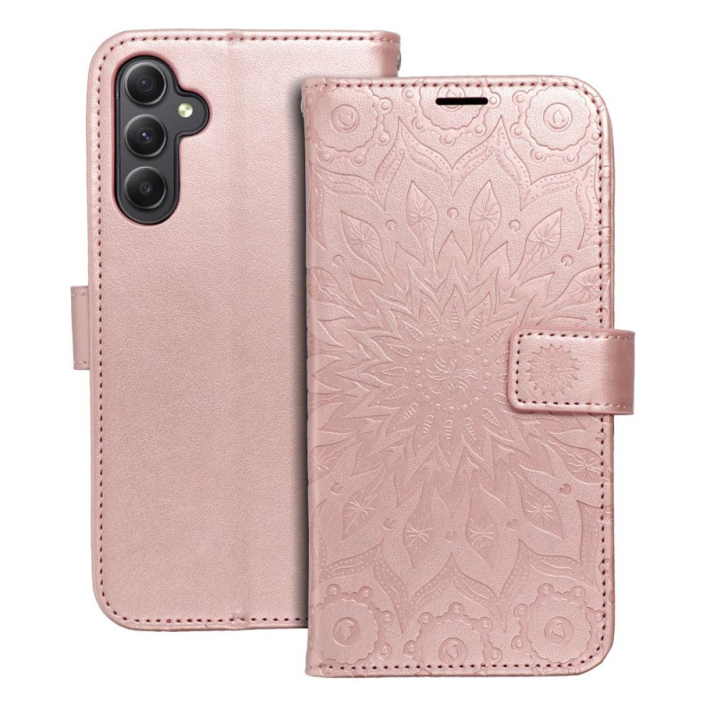 MEZZO Book case for SAMSUNG A34 5G mandala rose gold MEZZO Book case for SAMSUNG A34 5G mandala rose gold