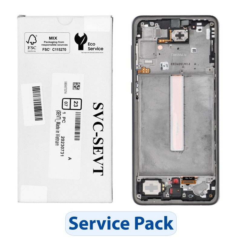 ServicePack LCD Display SAMSUNG A33 5G A336B GH82-28143A Black