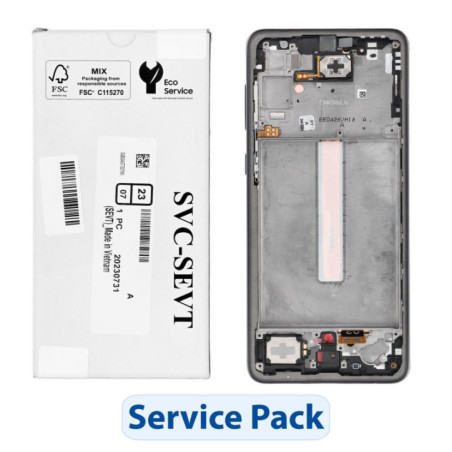 ServicePack LCD Display SAMSUNG A33 5G A336B GH82-28143A Black