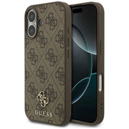 GUESS case for IPHONE 17 compatible with MagSafe GUHMP17SP4SM4MW (PU 4G Small 4G and Classic) brown