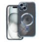 Case for iPhone 15 Electro Mag Cover compatible with MagSafe blue