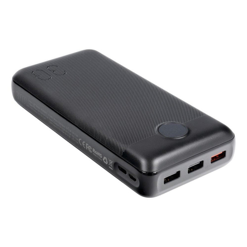 Powerbank Veger L30 (W3008PD) PD QC3.0 3A 20W 30000 mAh black Powerbank Veger L30 (W3008PD) PD QC3.0 3A 20W 30000 mAh black