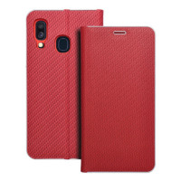 LUNA Book Carbon for SAMSUNG A40 red