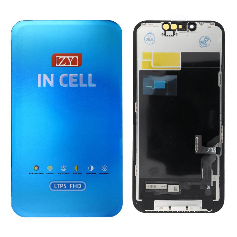 ZY LCD Display for IPHONE 13 FFHD-900p Incell (Change IC) ZY LCD Display for IPHONE 13 FFHD-900p Incell (Change IC)