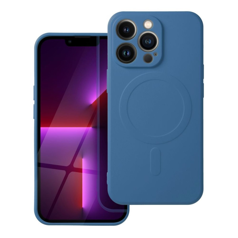 Case for iPhone 17 Pro Max / 18 Pro Max (low camera edge) Silicone Mag Cover compatible with MagSafe (camera protection) blue Case for iPhone 17 Pro Max / 18 Pro Max (low camera edge) Silicone Mag Cover compatible with MagSafe (camera protection) blue