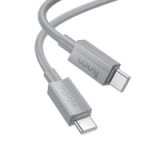 Cable USB C to USB C Hoco 3A 60W 1 m X107 gray