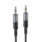 Cable AUX Jack 3,5 mm to Jack 3,5 mm Hoco 1 m UPA23 metal gray
