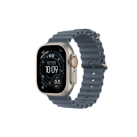 Watch Apple Watch Ultra 3 (2025) 5G 49mm Natural Titanium Case with Ocean Band - Anchor Blue