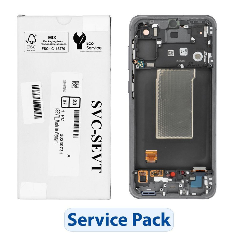 ServicePack LCD Display for SAMSUNG A56 5G A566B Graphite GH82-36829A ServicePack LCD Display for SAMSUNG A56 5G A566B Graphite GH82-36829A