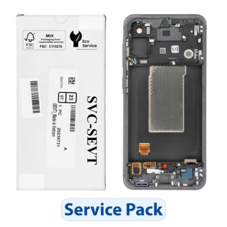 ServicePack LCD Display for SAMSUNG A56 5G A566B Graphite  GH82-36829A