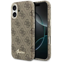 GUESS case for IPHONE 17 compatible with MagSafe GUHMP17S5P4FWMSW (PU FW 4G Script) brown